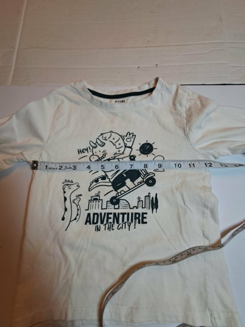 Kiabi Boys 2 Pack Long Sleeve Graphic Tees Size 6 Race Car Dinosaur - Picture 8 of 8